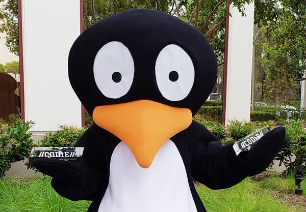 JiJi, the lovable penguin mascot from ST Math, holds two 2019 CODiE awards for Best Mathematics Instructional Solution for Grades PreK-8 and Best Overall Education Technology Solution.