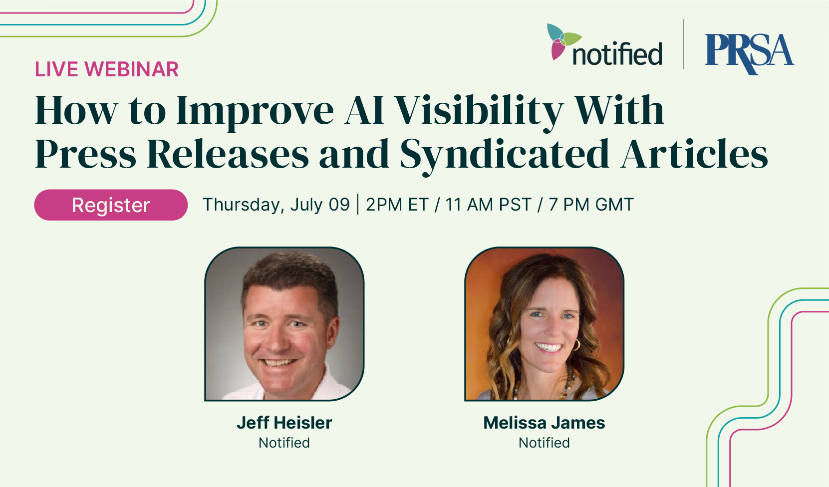Notified x PRSA Webinar July 2026 - Get Cited by ChatGPT: How Press Releases and Syndicated Articles Improve AI Visibility