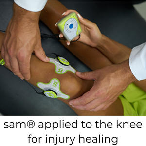 sam applied to the knee for injury healing