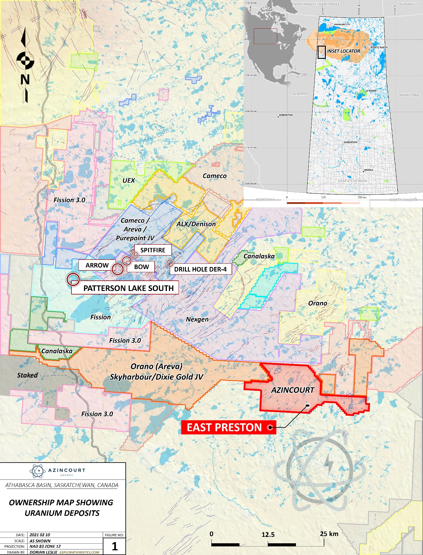 Figure 4: Project Location – Western Athabasca Basin, Saskatchewan, Canada