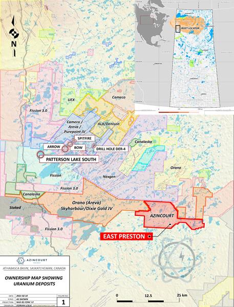 Figure 4: Project Location – Western Athabasca Basin, Saskatchewan, Canada