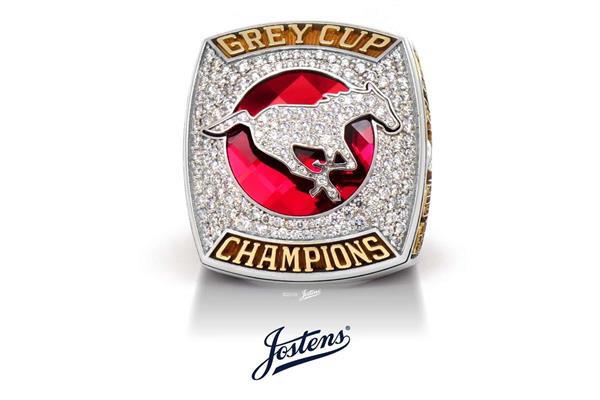 Calgary Stampeders 2018 Grey Cup Championship Ring, created by Jostens. 