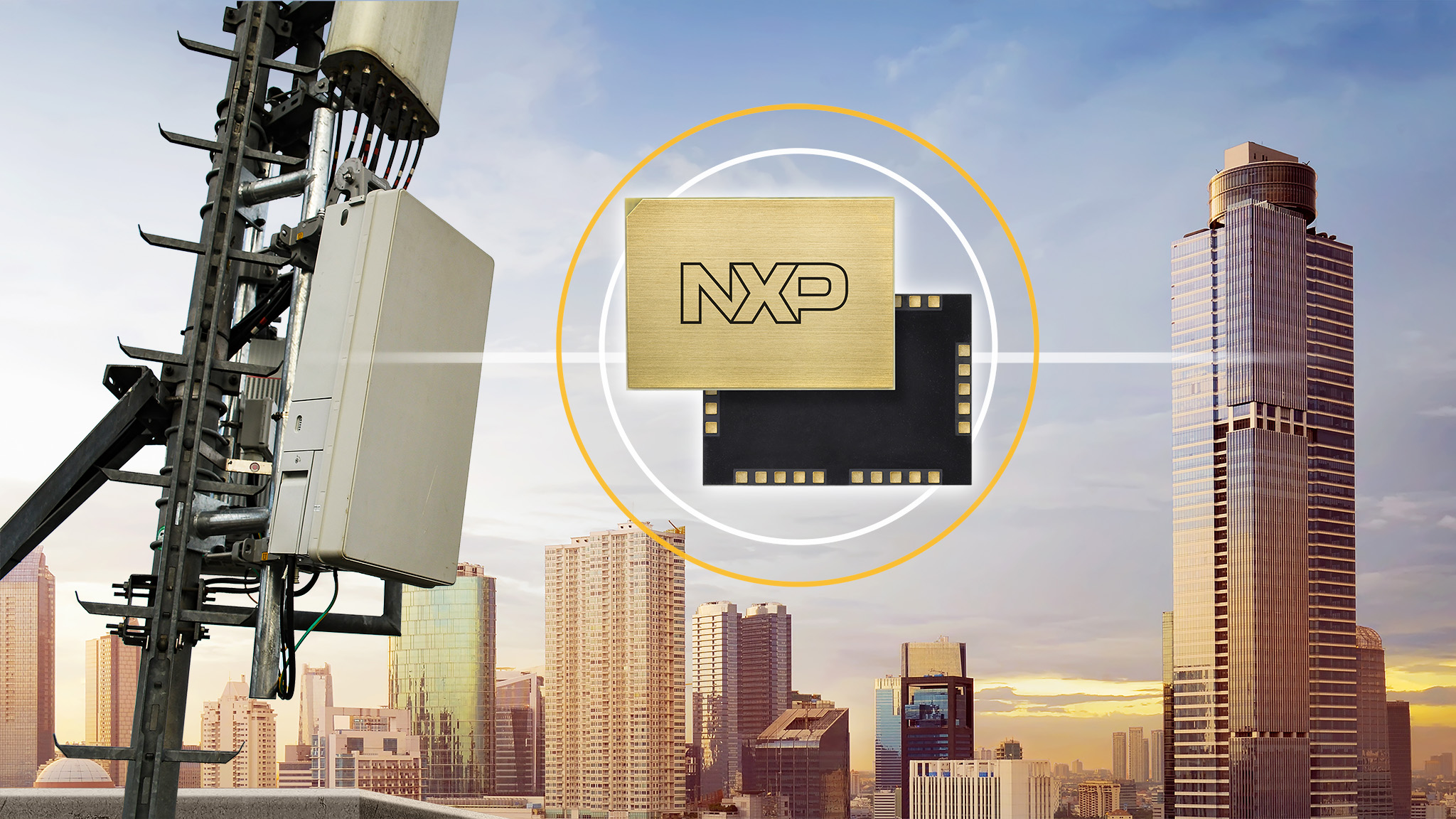 NXP Semiconductors announced a family of top-side cooled RF amplifier modules, based on a packaging innovation designed to enable thinner and lighter radios for 5G infrastructure. These smaller base stations can be more easily and cost-effectively installed, and blend more discretely into their environment.