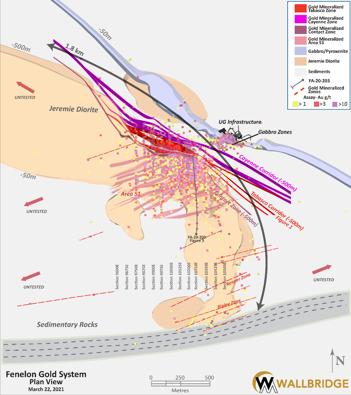 Figure 2. Fenelon Gold, Plan View