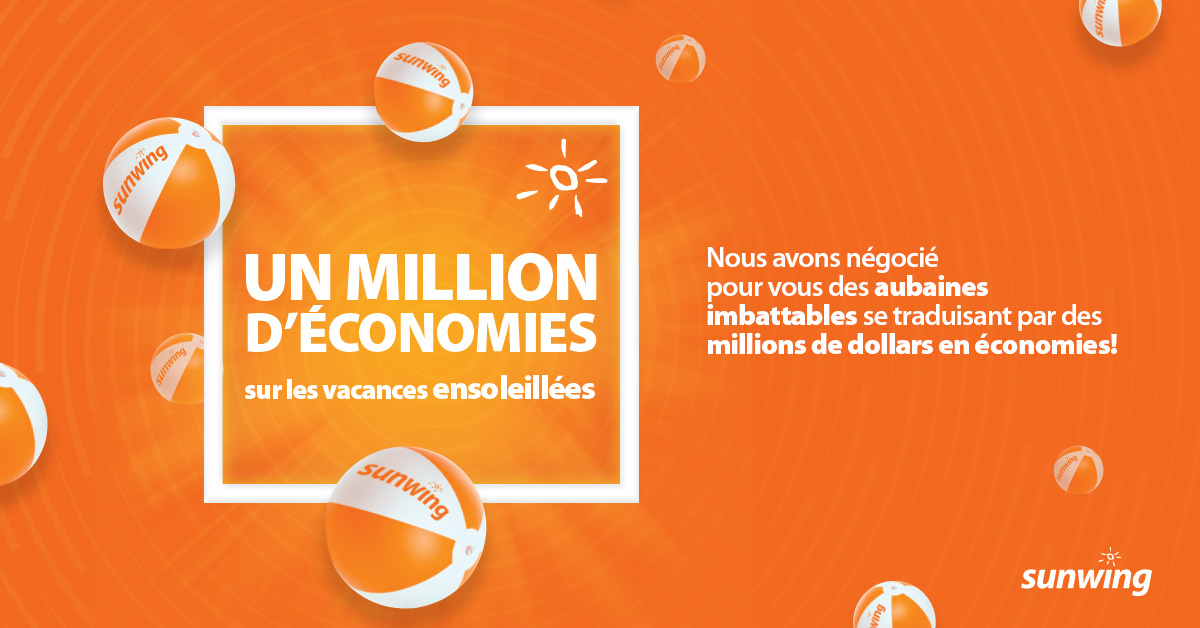 Un million d’économies sur des vacances ensoleillées