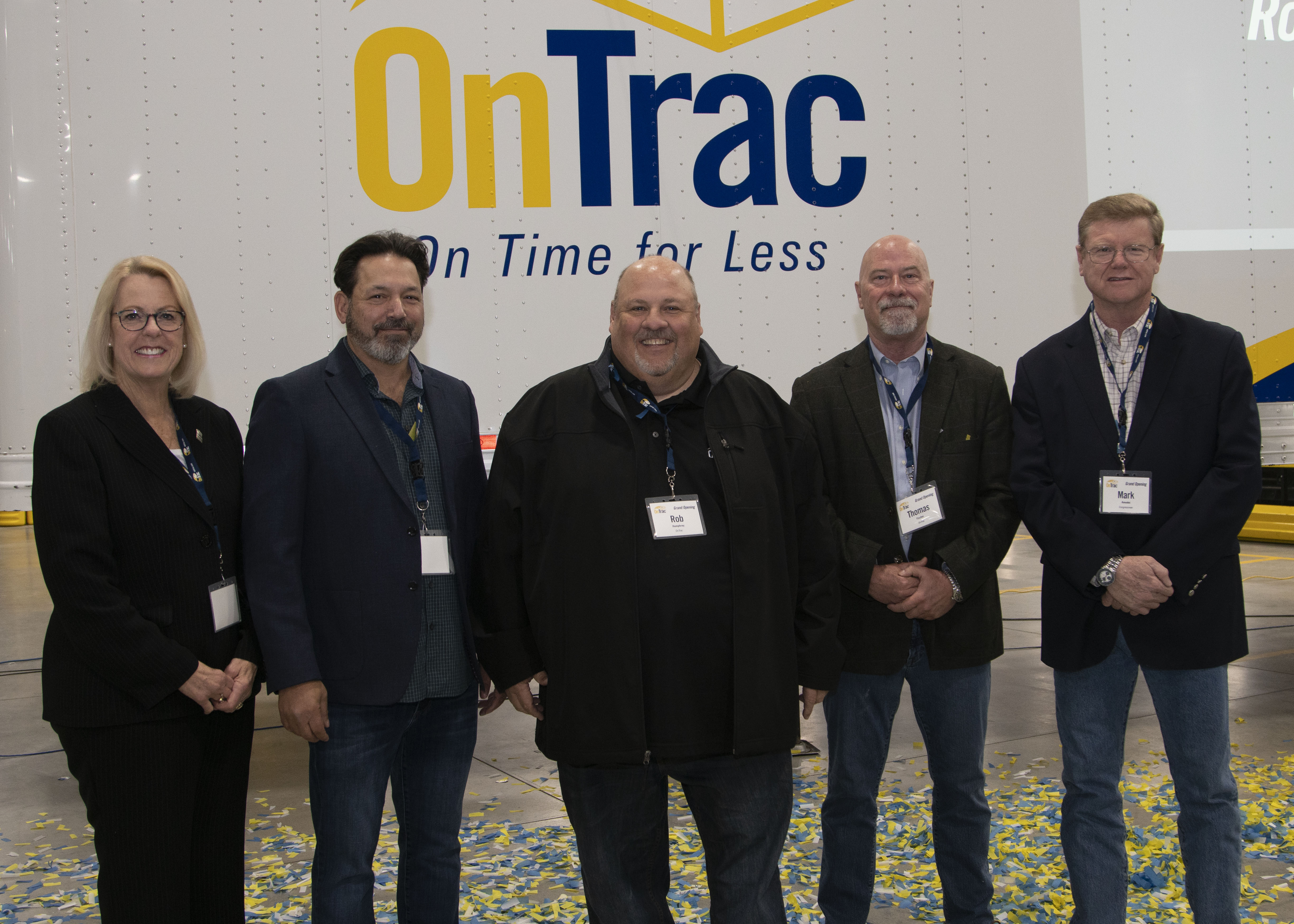 OnTrac leadership team and dignitaries