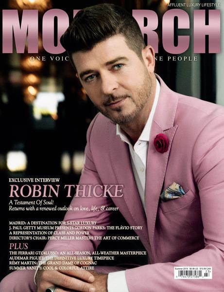 Robin Thicke - Monarch Magazine Cover