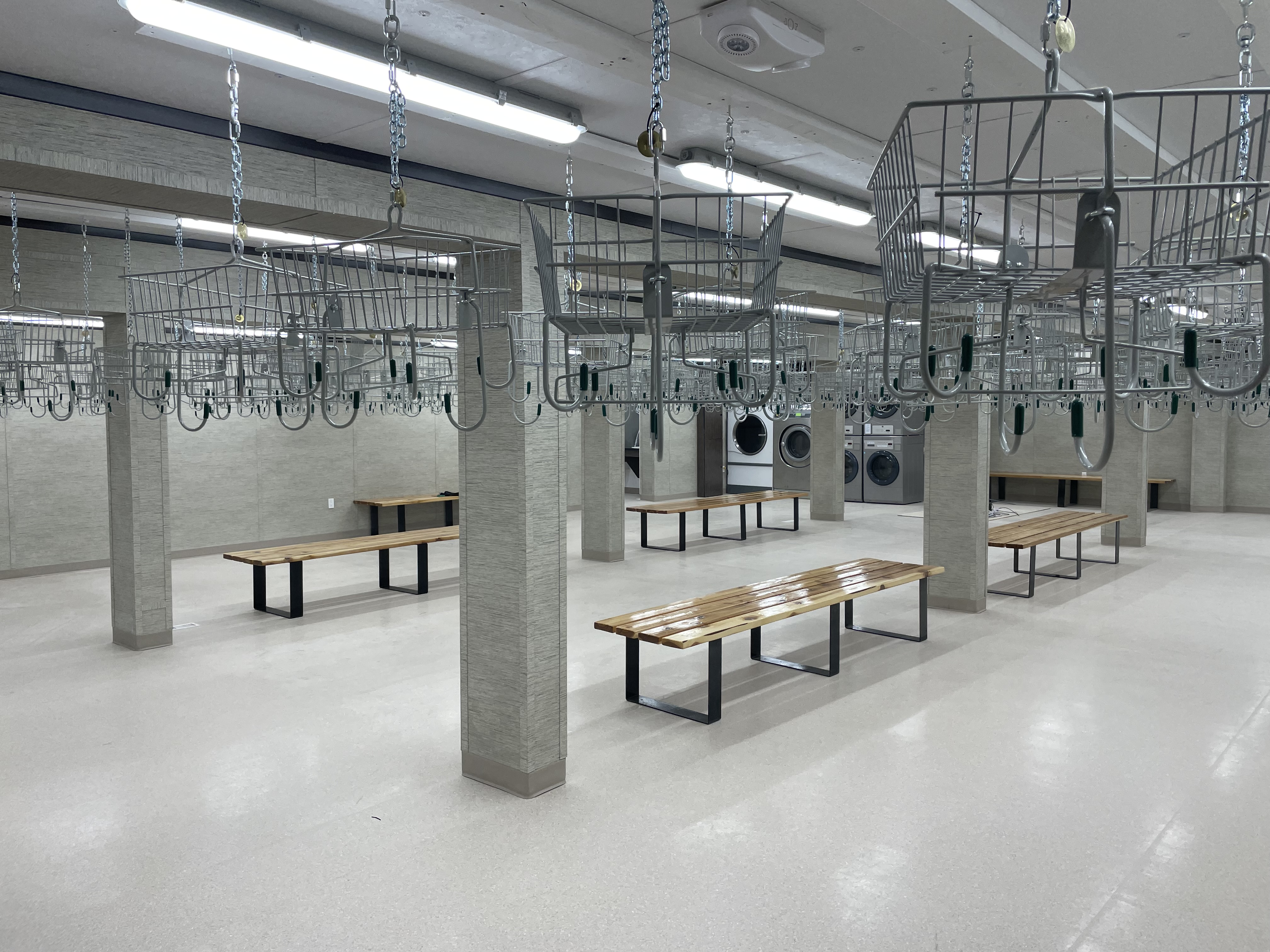 Figure 4: The main room of the men’s dry prior to occupancy.