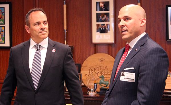 Pictured (left to right): Gov. Matt Bevin and Tom Ferree, Chairman & CEO, Connected Nation 