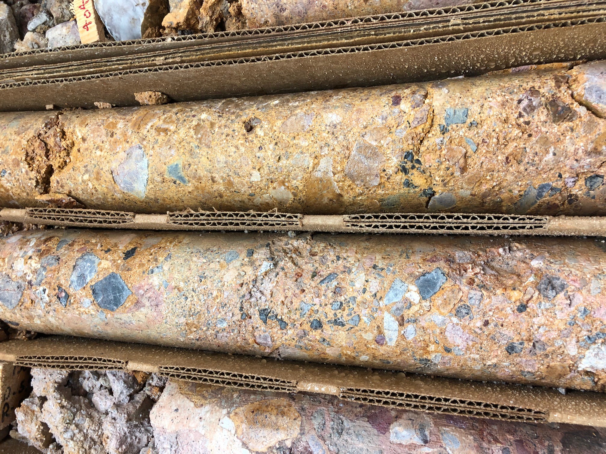 Core photo of drill hole ML20-149CT of the CIZ zone
