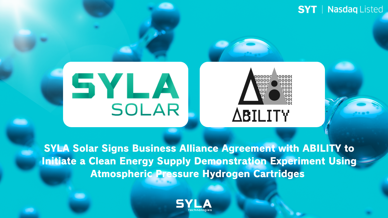 SYLA Solar and ABILITY LTD. Partner for Innovative Clean Energy Supply Project in Japan