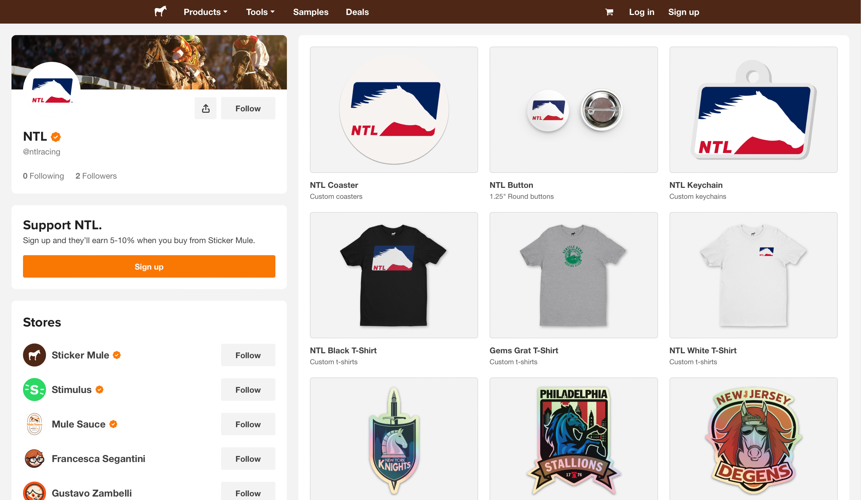 National Thoroughbred League opens merch store on