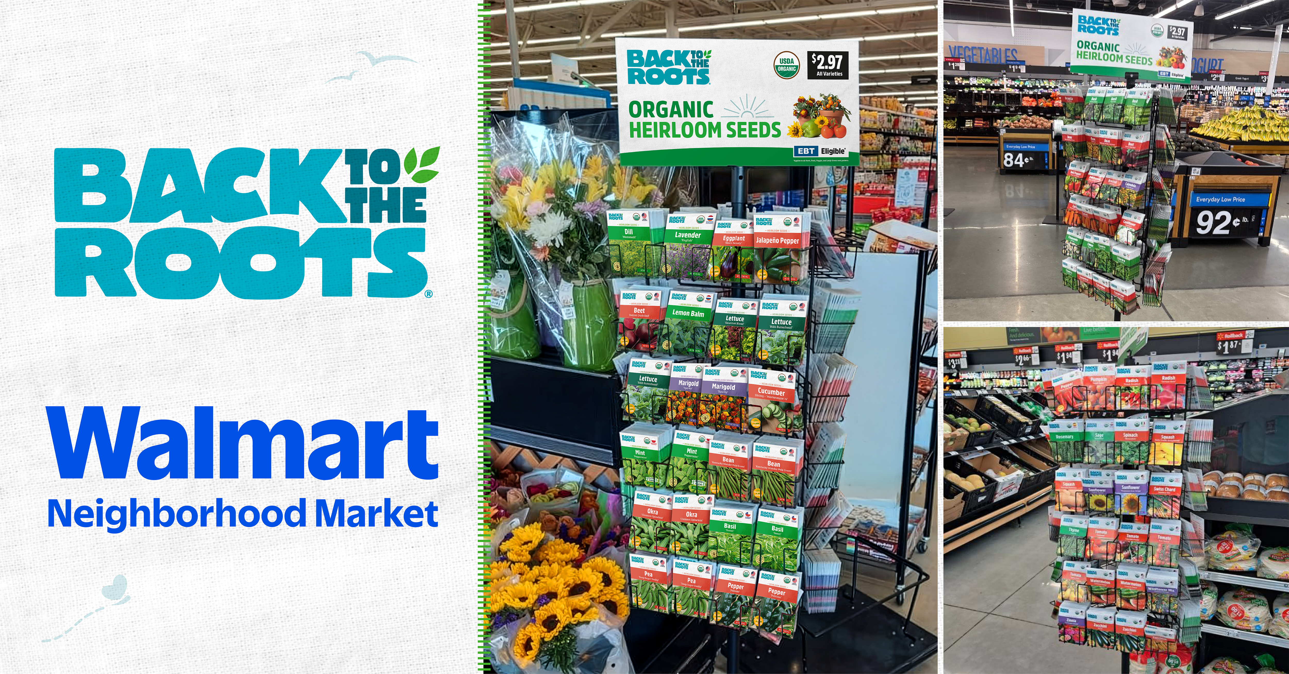 Back to the Roots at Walmart Neighborhood Markets