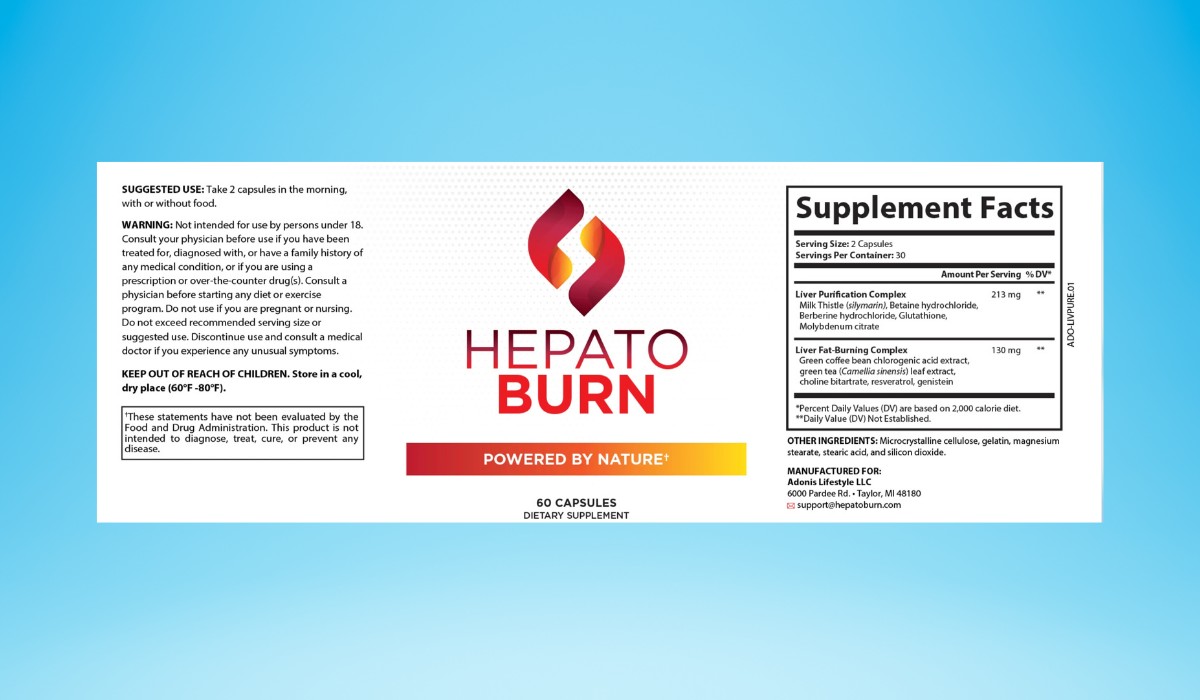 HepatoBurn Supplement Facts