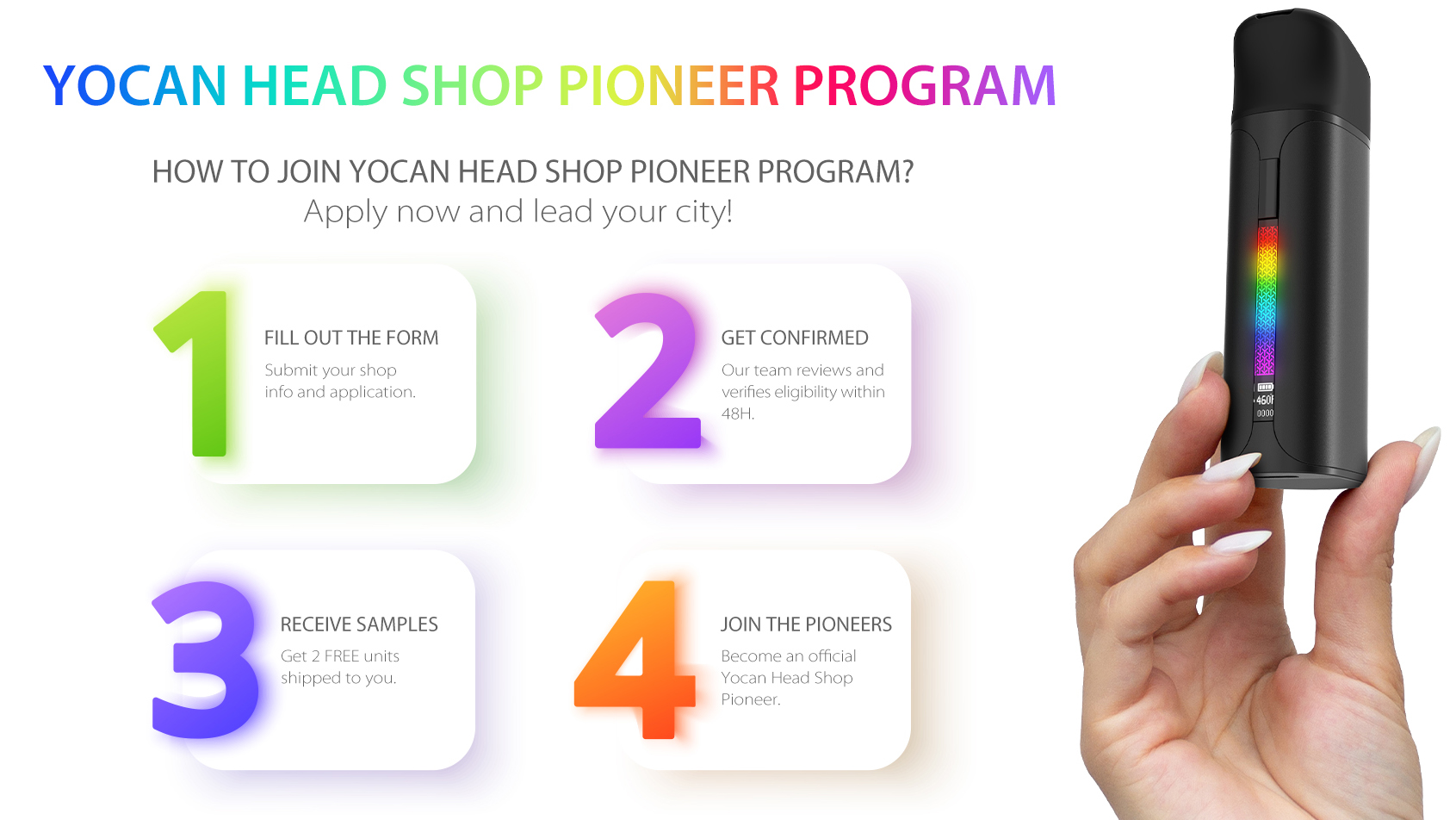 YOCAN HEAD SHOP PIONEER PROGRAM