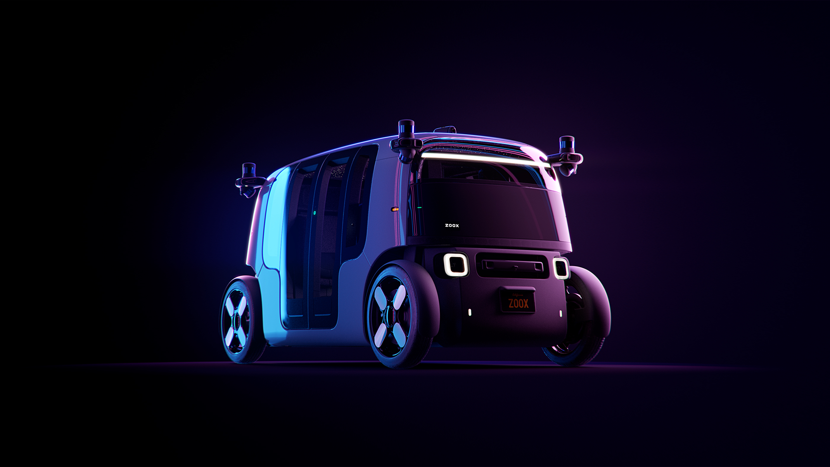 Zoox - a carriage-style autonomous vehicle with more than 100 proprietary safety innovations, built for ride hailing