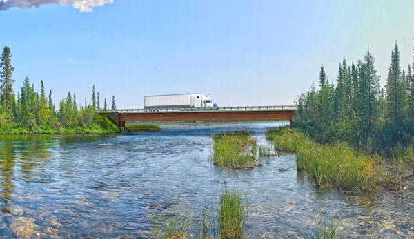 The Tłı̨chǫ All-Season Road, one of the first P3s in North America with an Indigenous government holding a cash-funded equity stake, has won gold in this year’s National Awards for Innovation and Excellence in Public-Private Partnerships. (Photo from Government of the Northwest Territories and North Star Infrastructure GP)