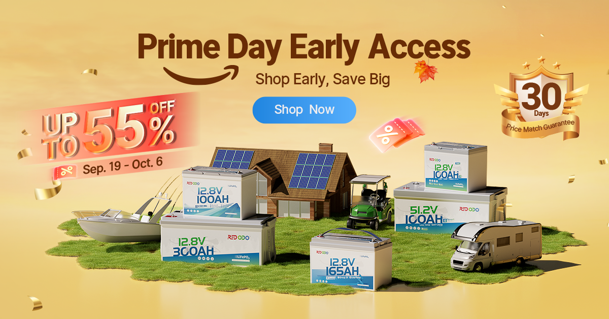 Redodo October Prime Day Early Sale: Up to 55% Off LiFePO4 Batteries
