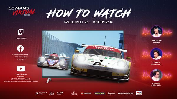 MOTORSPORT GAMES ANNOUNCES LE MANS VIRTUAL SERIES READY FOR A COMPETITIVE 4 HOURS OF MONZA