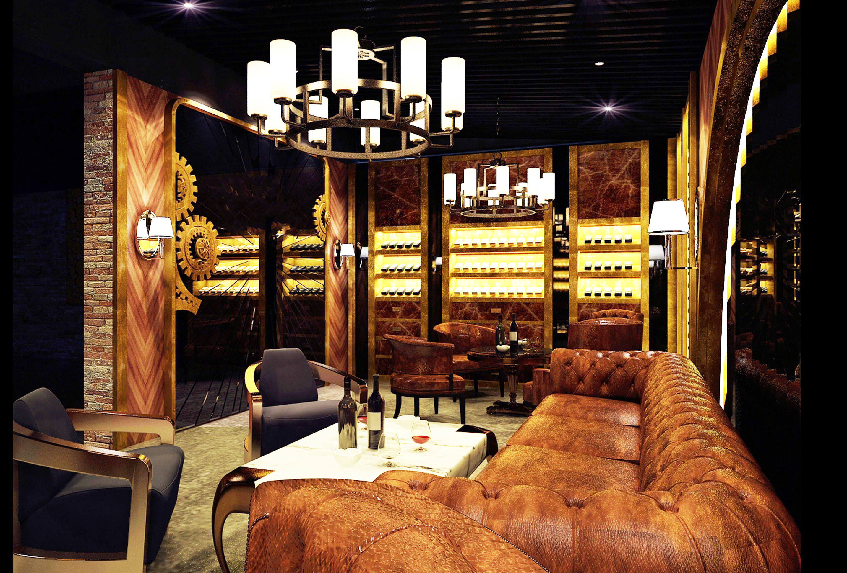El Septimo cigar lounges offer a full array of fine wines and spirits
