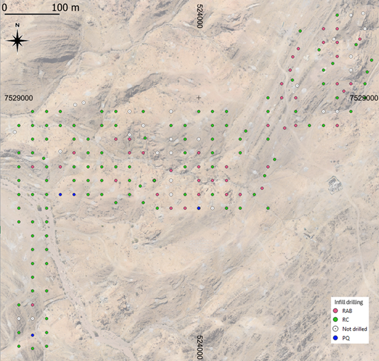 Detailed overview of the Valencia Infill drilling programme as at 15 February 2025.