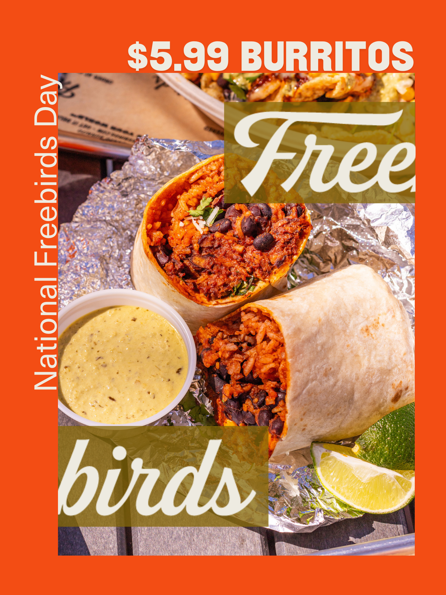 FREEBIRDS CELEBRATES SECOND ANNUAL NATIONAL FREEBIRDS DAY