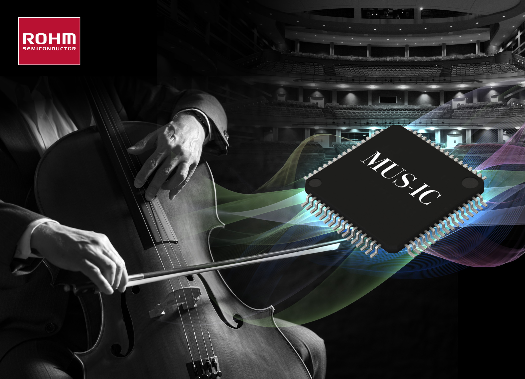 ROHM's MUS-IC™ Series DAC chip enables expressive playback of classical music