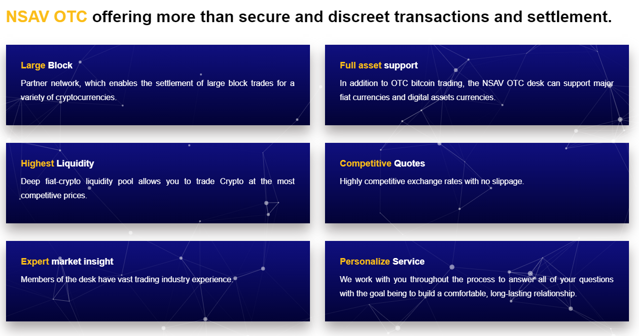 NSAV Premium OTC Crypto Trading Desk 