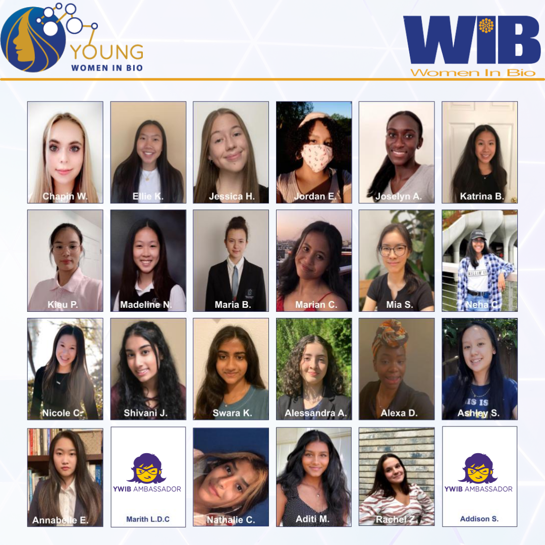 2021-2022 Young Women In Bio Ambassador Class 