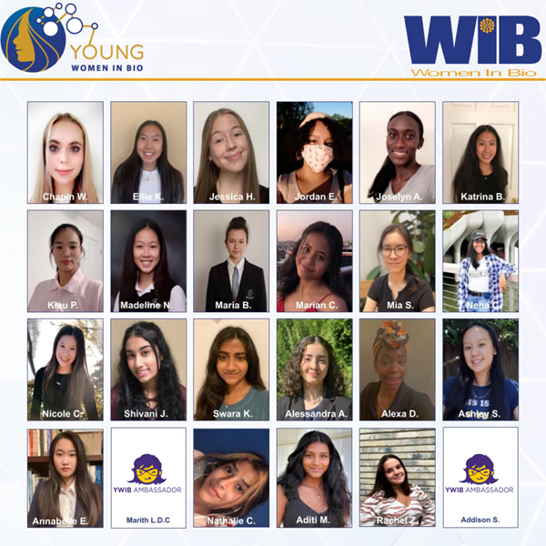 2021-2022 Young Women In Bio Ambassador Class 