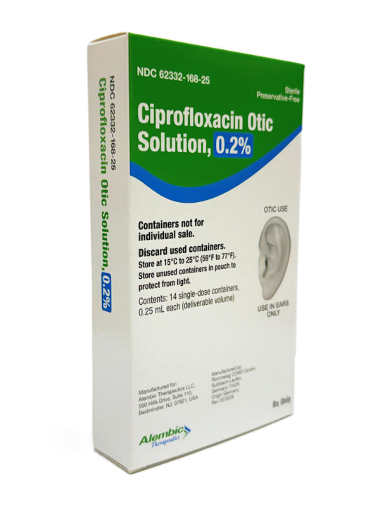 Alembic Therapeutics LLC Announces Availability of Ciprofloxacin Otic Solution 0.2%