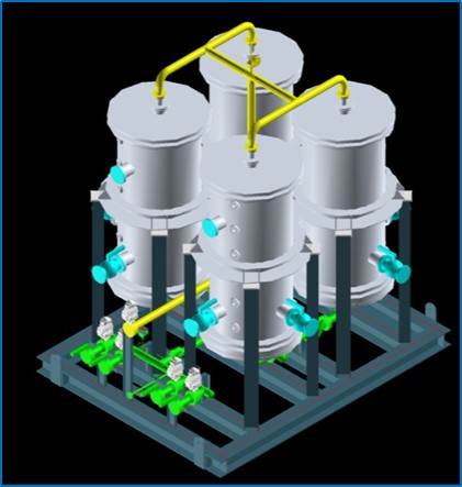 Engineering design of commercial column configuration - SLI's commercial facilities will use the same commercial-scale column, as currently being operated by SLI, in a four pack configuration; the commercial plants are expected to have multiple four packs.