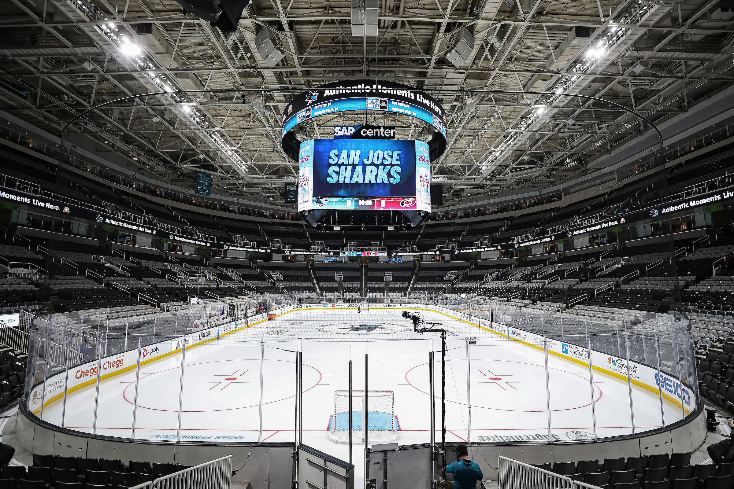 SAP Center's Newly Configured Centerhung System from Daktronics Making  Splash with San Jose Sharks Fans