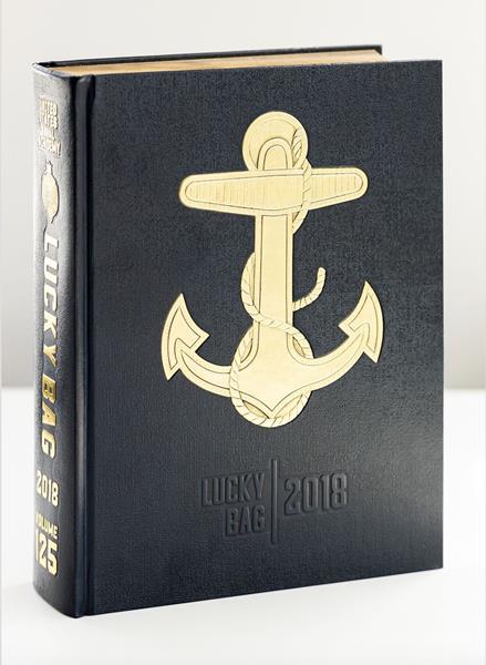 The United States Naval Academy’s 2018 Lucky Bag yearbook, a 2019 Premier Print Awards Best of Category "BENNY" winner, produced by Jostens.  