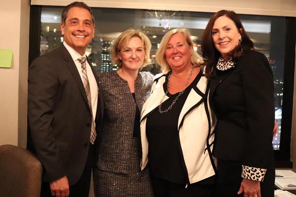 2019 HBA's Honorable Mentor Peter Anastasiou, Woman of the Year Sharon Callahan, STAR Taren Grom and HBA president and CEO Laurie Cooke
