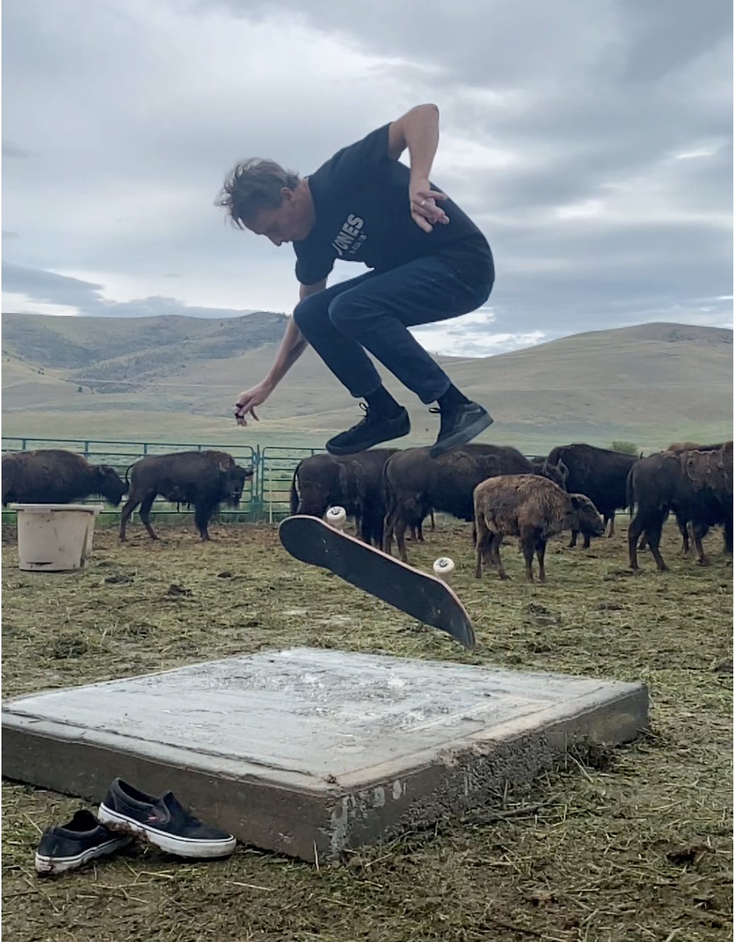 Tony Hawk Performing His Signature Kick Flip in Jones Soda Apparel