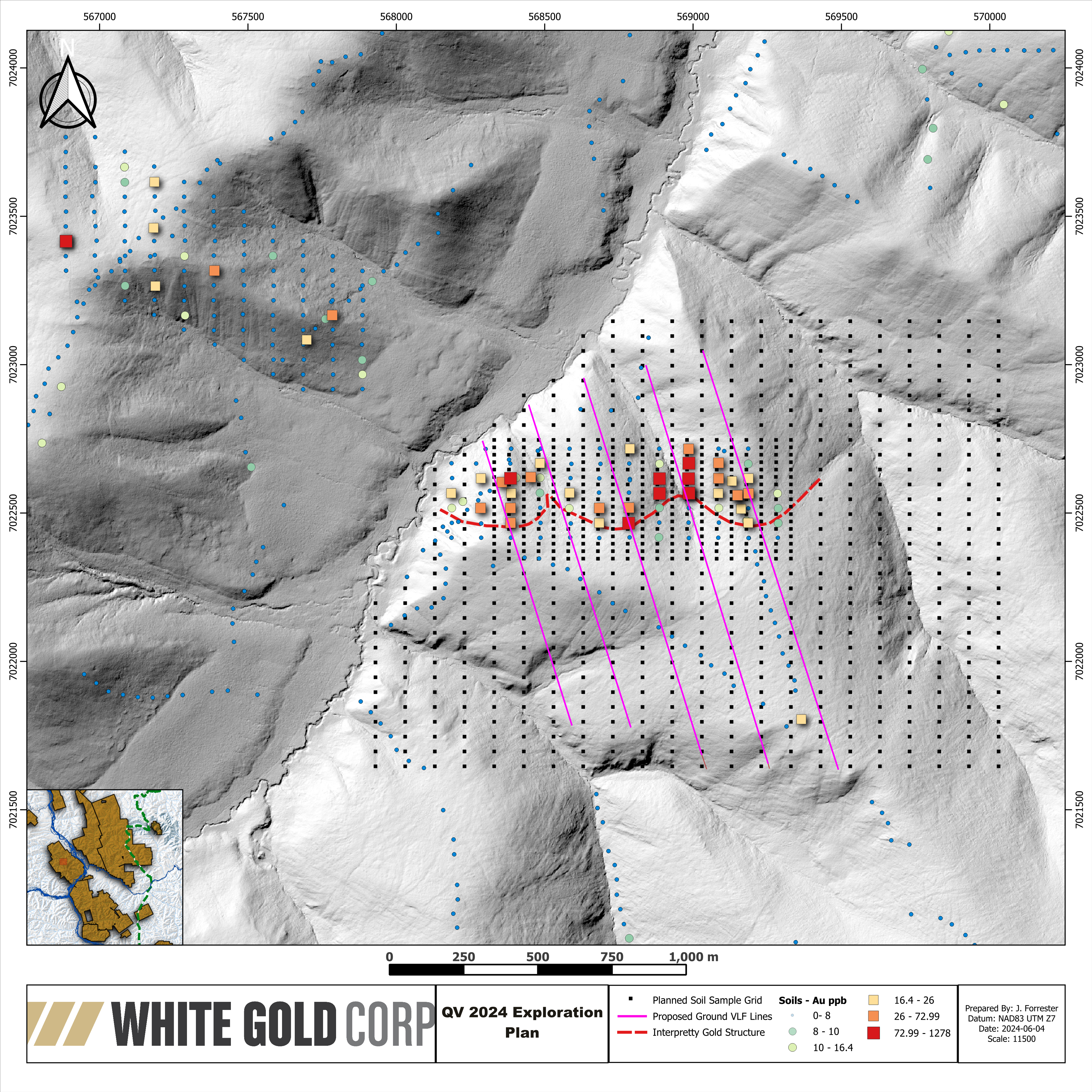 Figure 3 QV Soil Anomaly - DDH Target