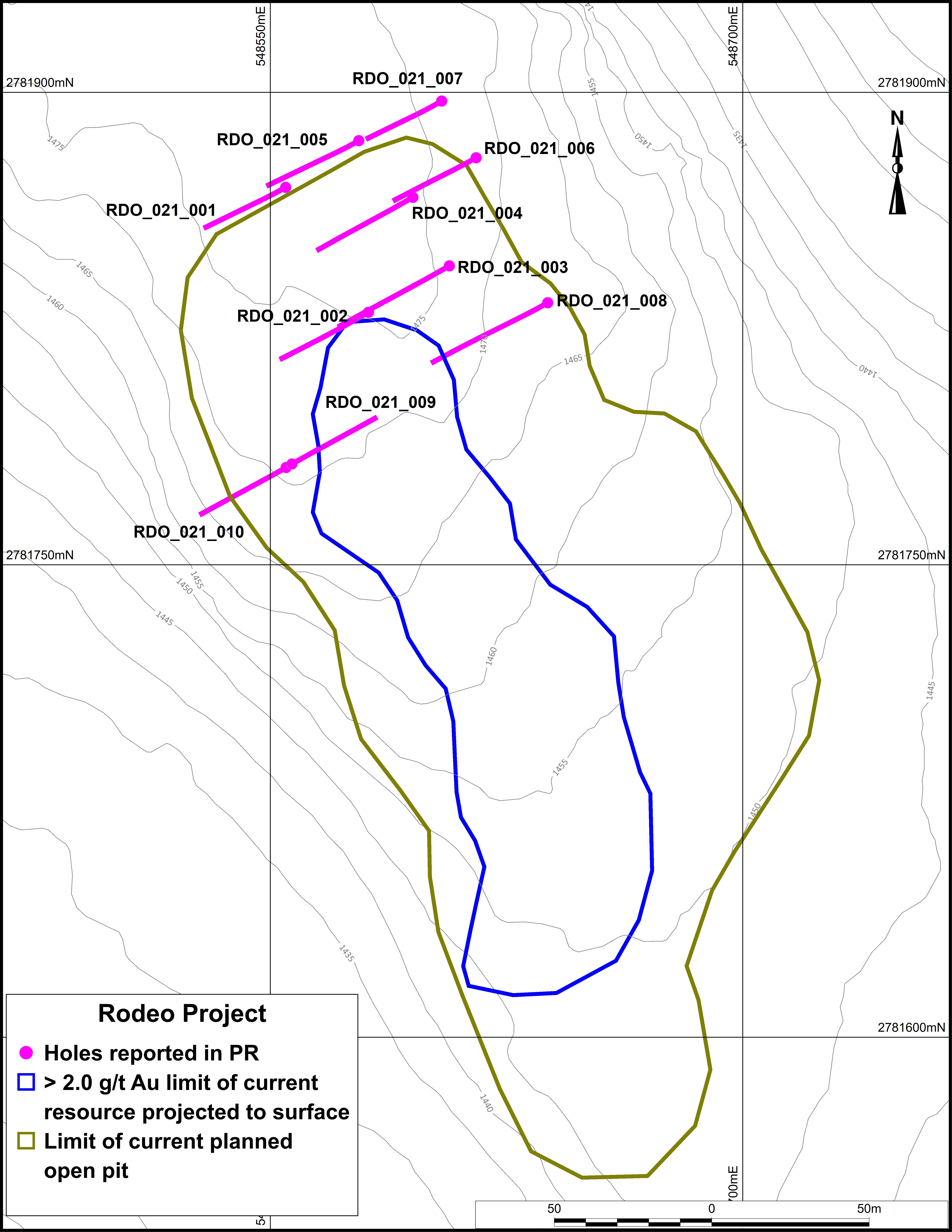 Rodeo Drill Location Map