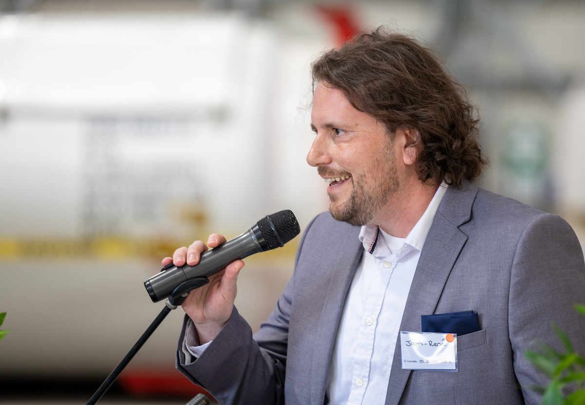 Jean-René Gagnon, PyroGenesis’ Lead Process Engineer, at New Zealand’s National Refrigerant Destruction Facility. Photo: Jamie Troughton/Dscribe Media