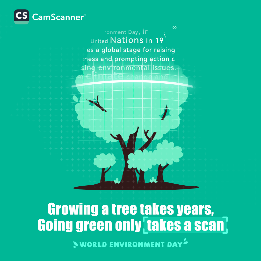 CamScanner Celebrates World Environment Day with AI Solutions for Paperless Workflows