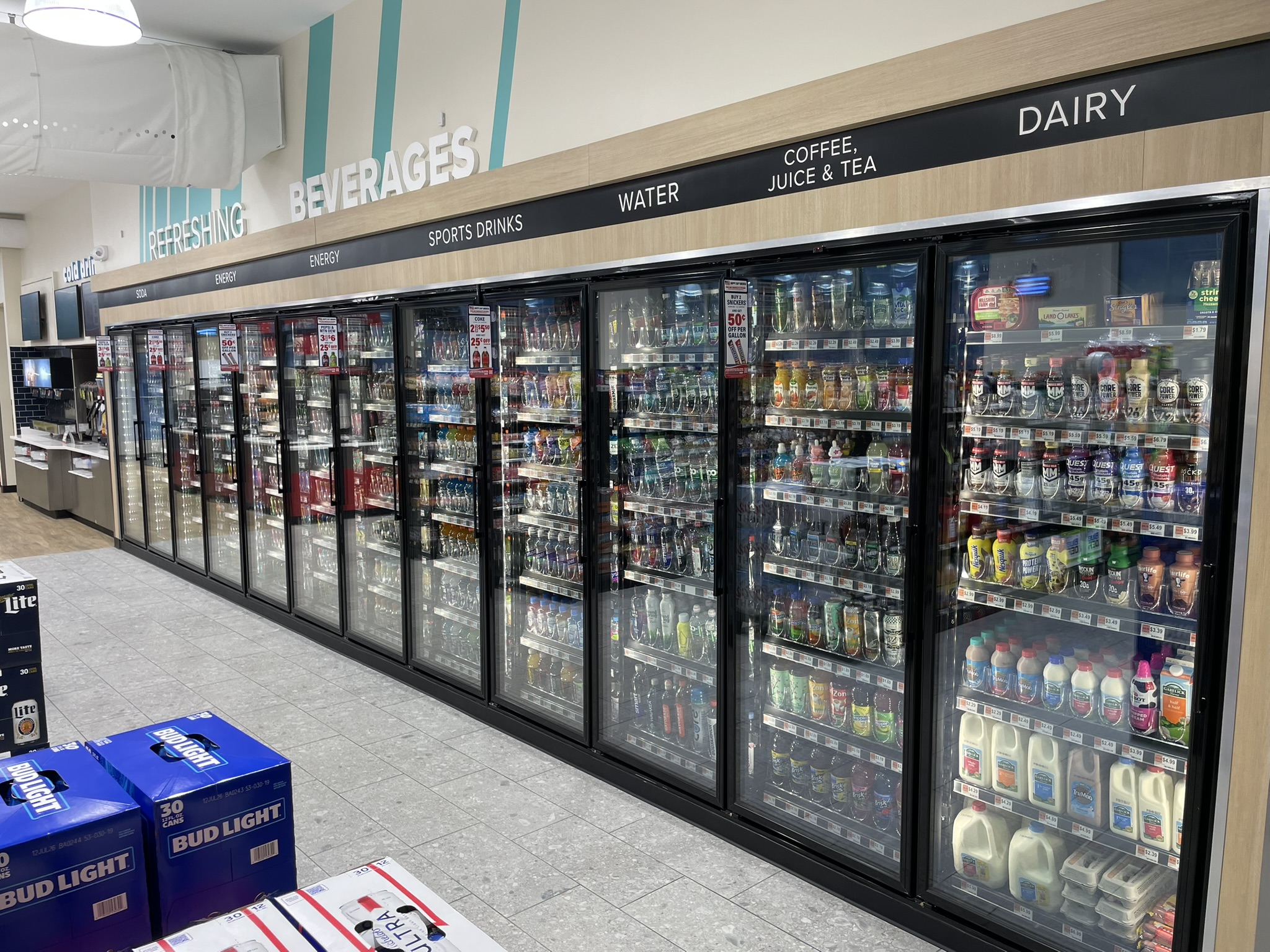 Offerings spanning from energy drinks to dairy options