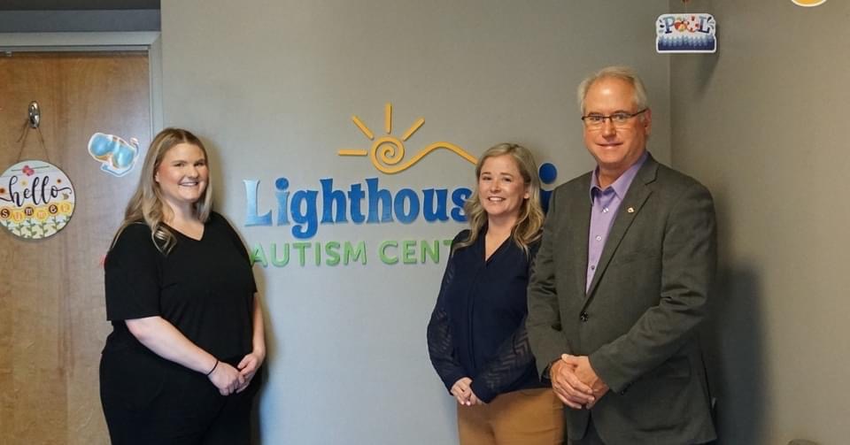 Visits Lighthouse Autism Center in Richmond, Indiana