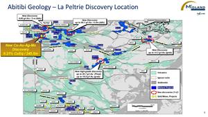 Figure 1 Abitibi Geology-La Peltrie Discovery Location