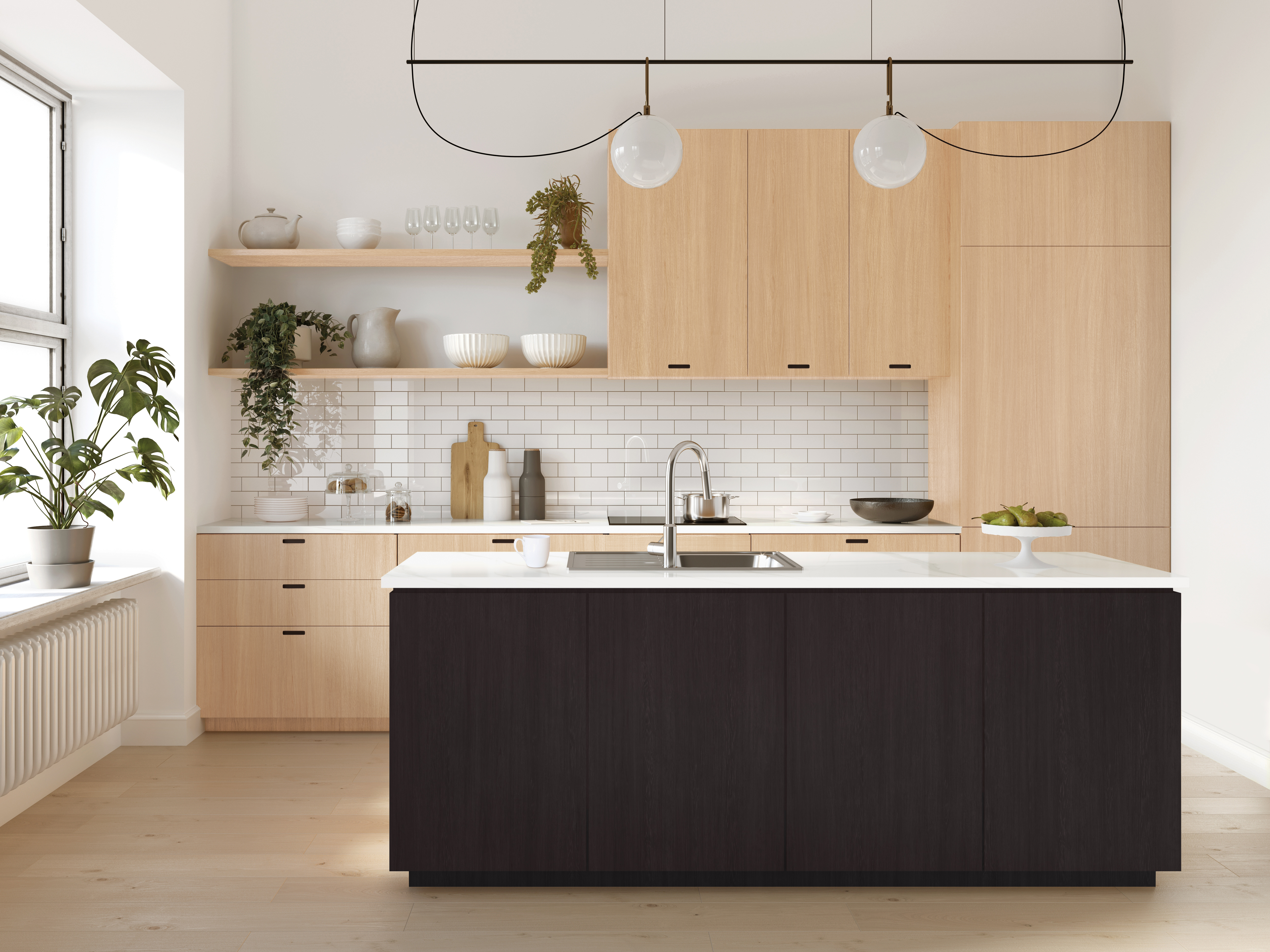 LUJO Kitchen - Abisko Oak & Black Hills Oak