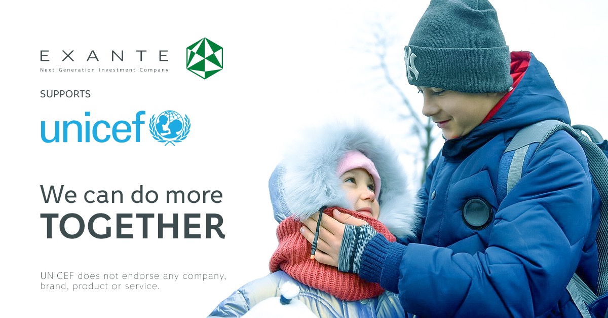 EXANTE Donates $1M to Support UNICEF's Emergency Response to Help Children Affected by the War in Ukraine thumbnail