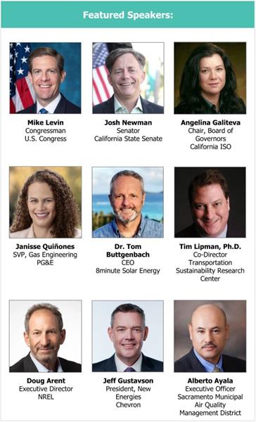 Featured speakers at the California Hydrogen Leadership Summit, slated for June 6-7, 2022