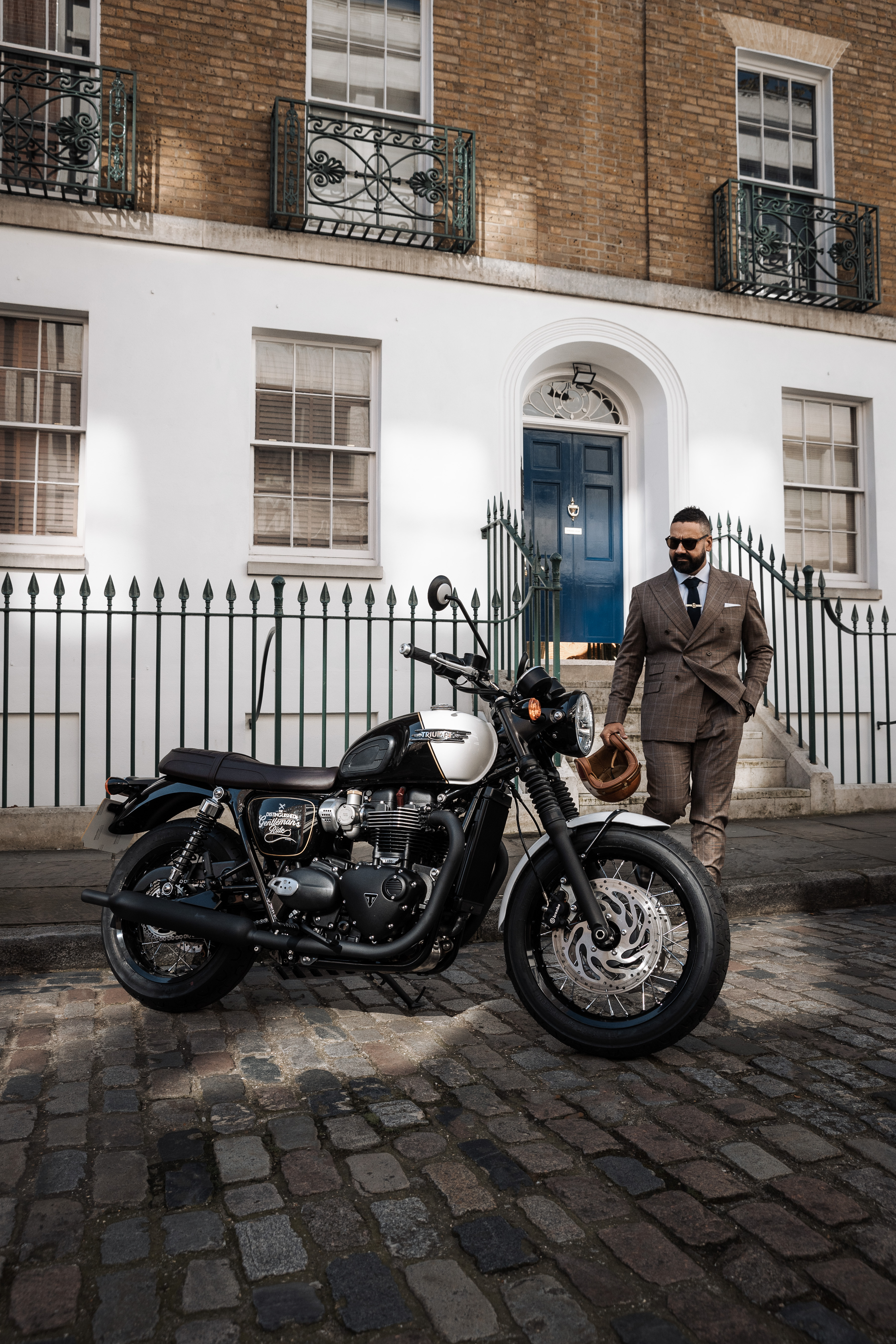 Mark Hawwa with the Triumph Bonneville T120 Black DGR Limited Edition