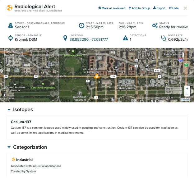image of Radiological Alert