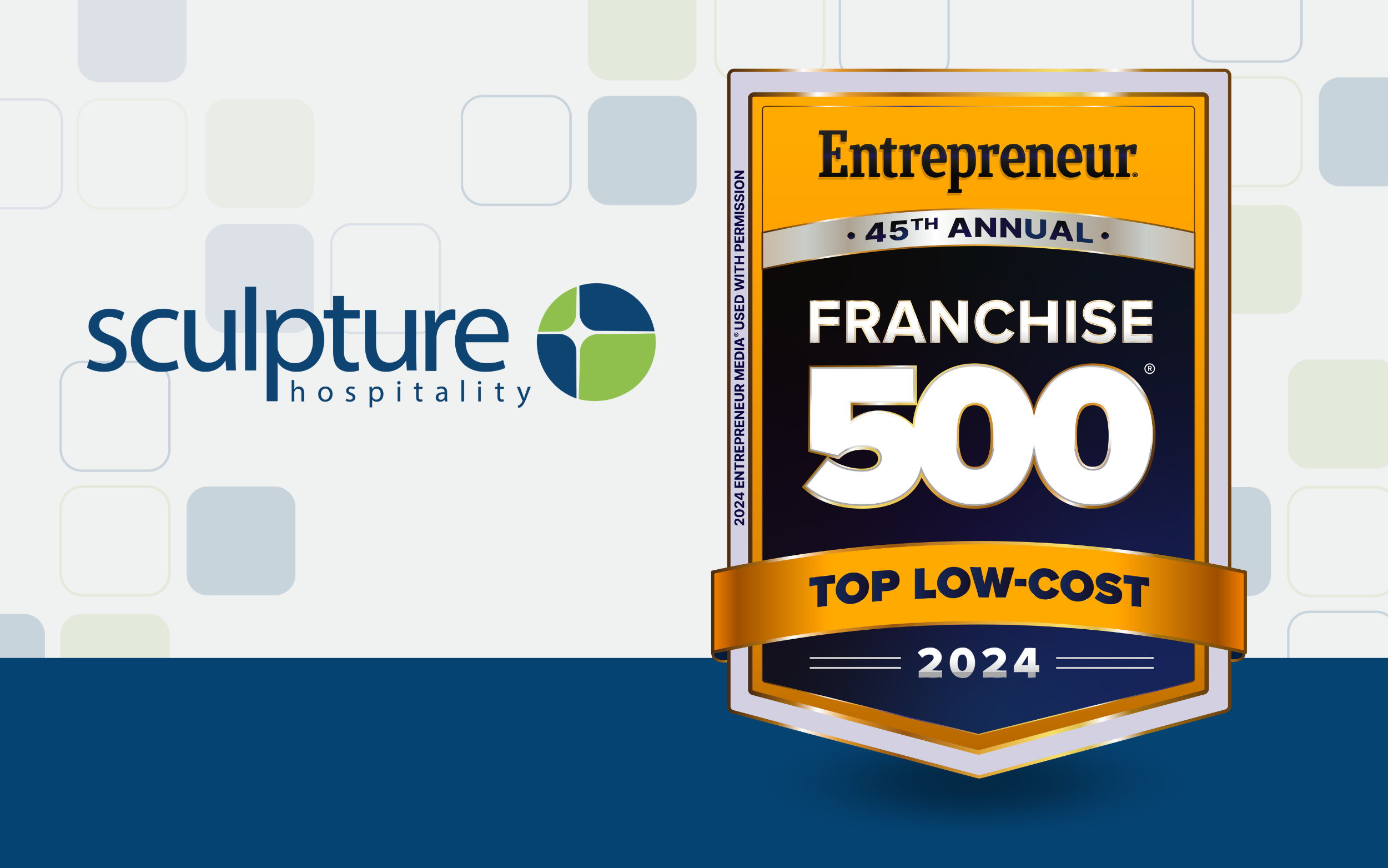 Sculpture Hospitality Ranked as a Top Low-Cost Franchise