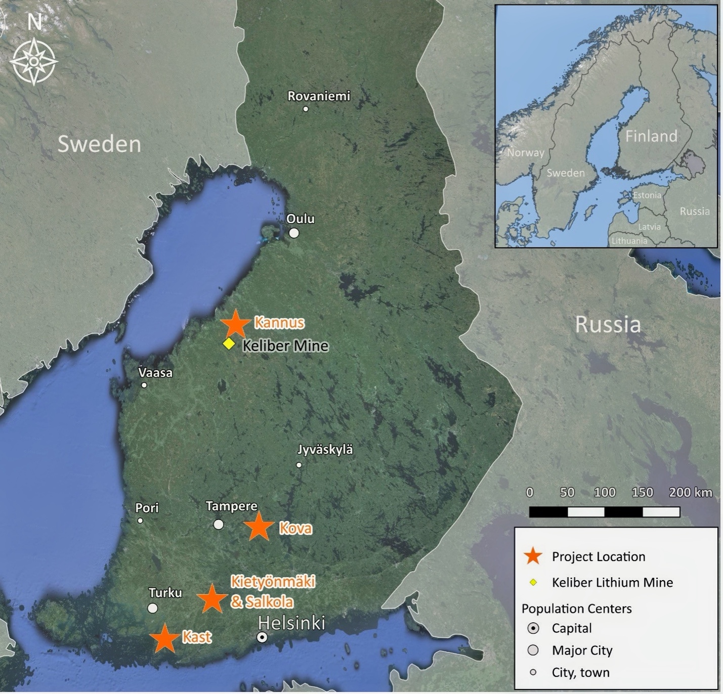 Finland Project Locations
